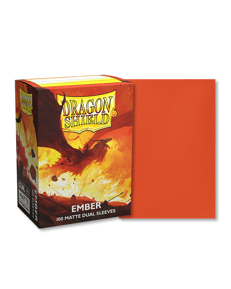 Dragon Shield - Dual Matte Sleeves - Ember